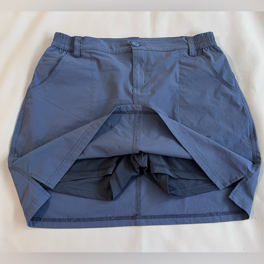 Willit Women's Outdoor Golf Casual‎ Skort Skirt Navy Blue Active Sz Large